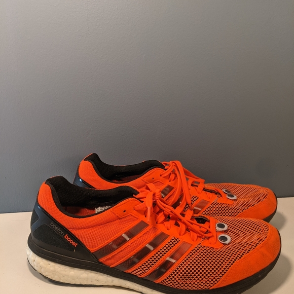 Adidas Adizero Boston Boost 7 in orange and black - Picture 3 of 7